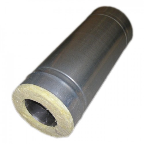 Сэндвич-труба 1,0м, ф 100х160, AISI 439/Оц, 0,5мм/0,5мм, (К)												